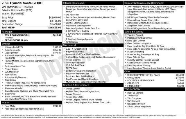 2026 Hyundai Santa Fe XRT AWD
