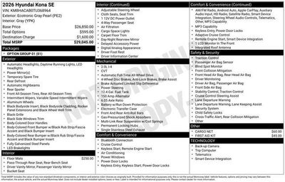 2026 Hyundai Kona SE AWD