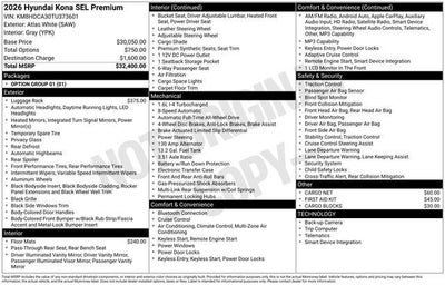 2026 Hyundai Kona SEL Premium AWD