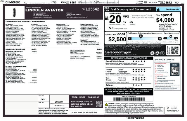 2026 Lincoln Aviator Reserve Premium