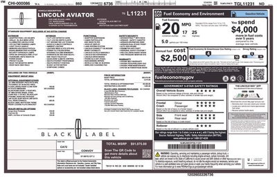 2026 Lincoln Aviator Black Label