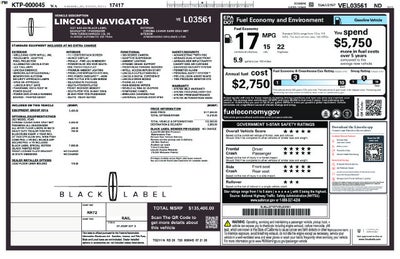 2027 Lincoln Navigator Black Label