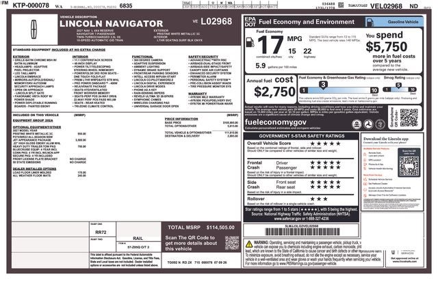 2027 Lincoln Navigator L Reserve