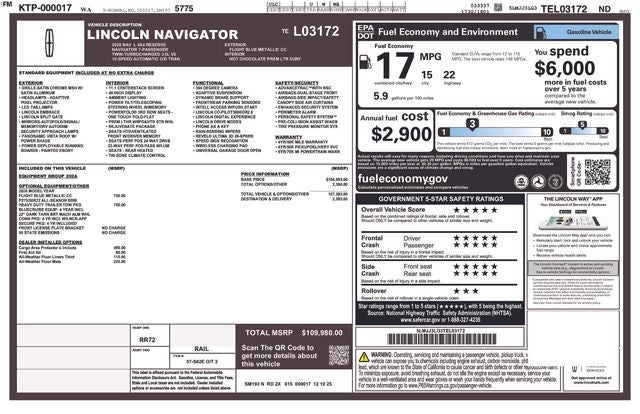 2026 Lincoln Navigator L Reserve