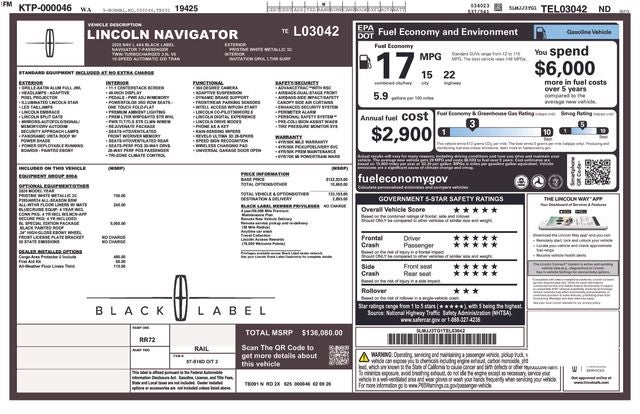 2026 Lincoln Navigator L Black Label