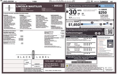 2026 Lincoln Nautilus Black Label