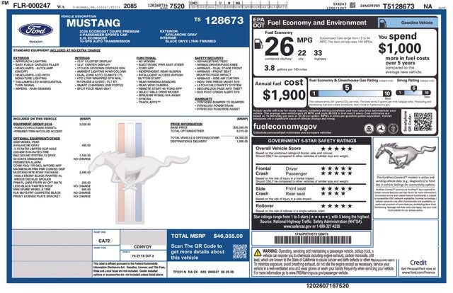 2026 Ford Mustang EcoBoost Premium
