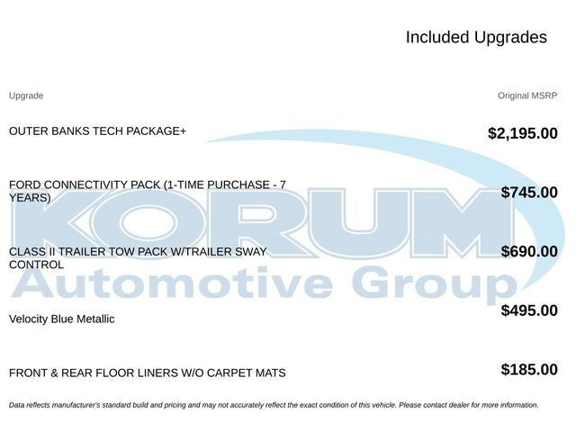 2026 Ford Bronco Sport Outer Banks