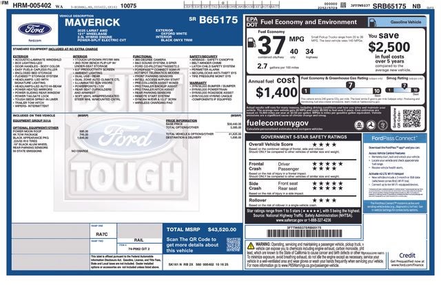 2025 Ford Maverick Lariat