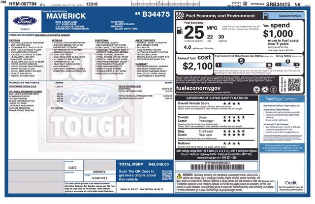 2025 Ford Maverick Lariat