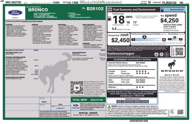2023 Ford Bronco Base