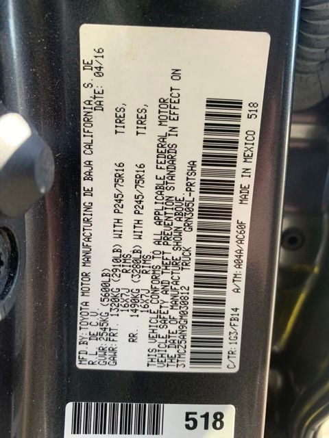 2016 Toyota Tacoma SR V6