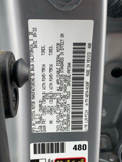 2022 Toyota Tacoma SR5 V6