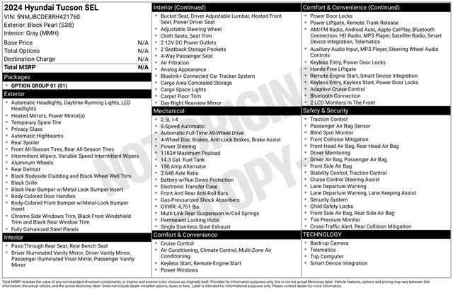 2024 Hyundai Tucson SEL
