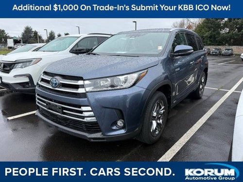 2019 Toyota Highlander Hybrid Limited Platinum