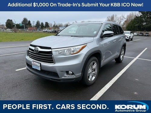 2015 Toyota Highlander Limited Platinum V6