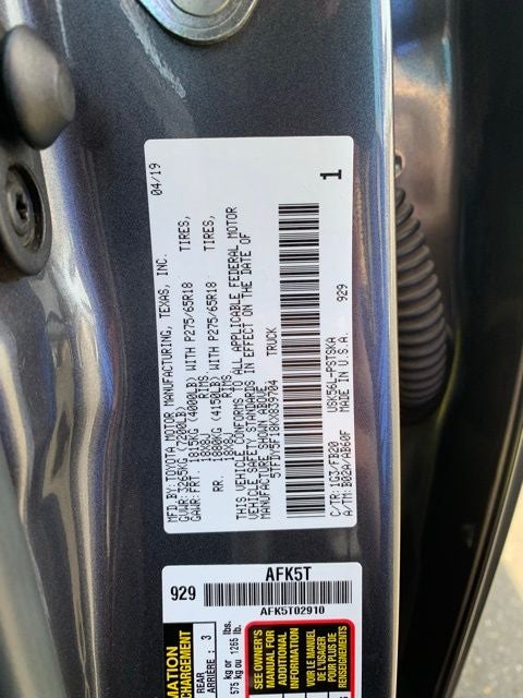 2019 Toyota Tundra SR5