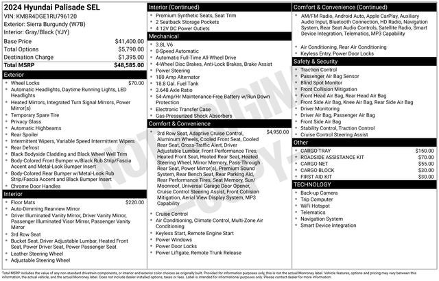 2024 Hyundai Palisade SEL