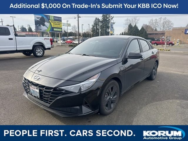 2021 Hyundai Elantra Hybrid Blue