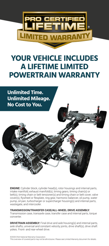 Certified Limited Lifetime Warranty